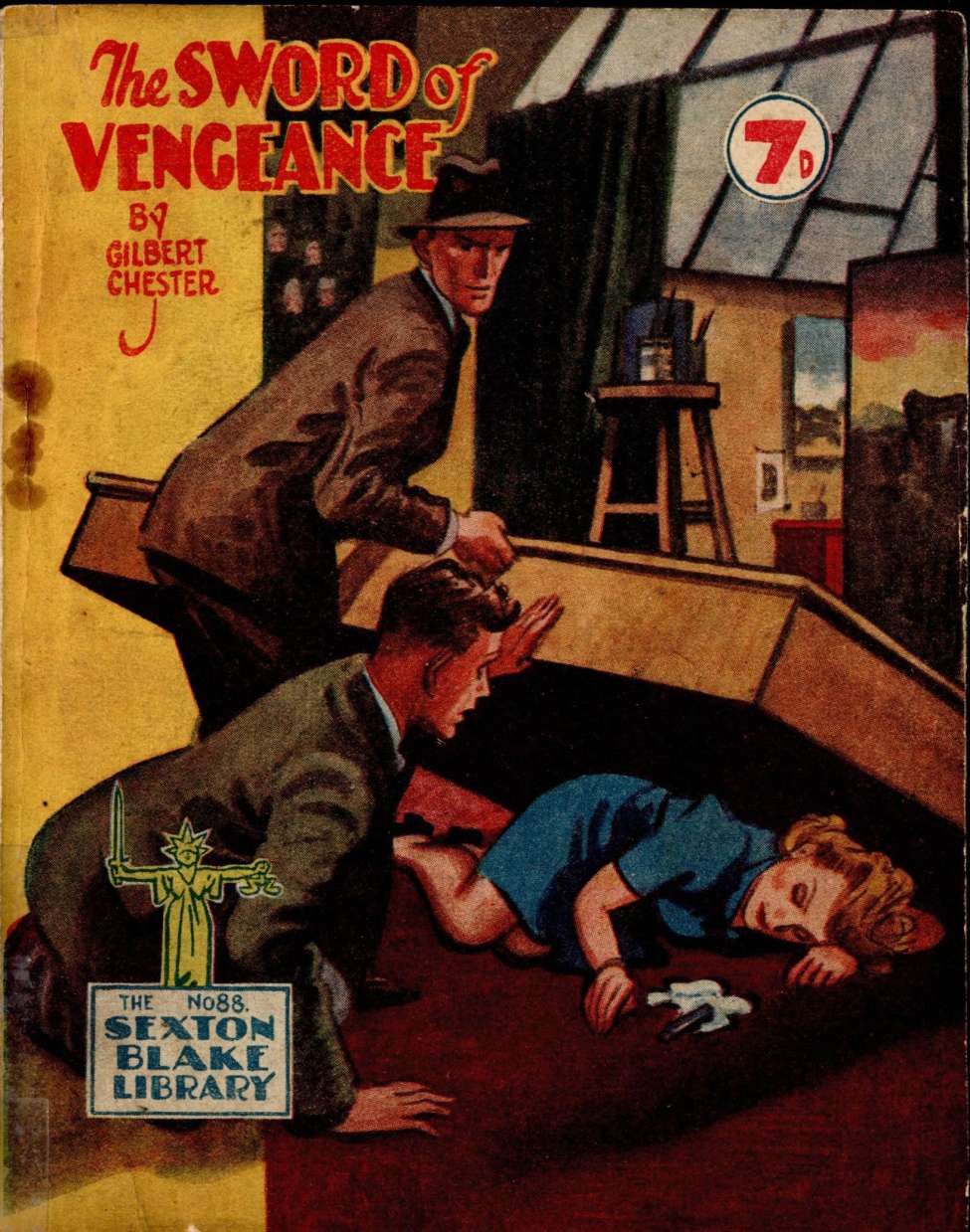 Comic Book Cover For Sexton Blake Library S3 88 - The Sword of Vengeance
