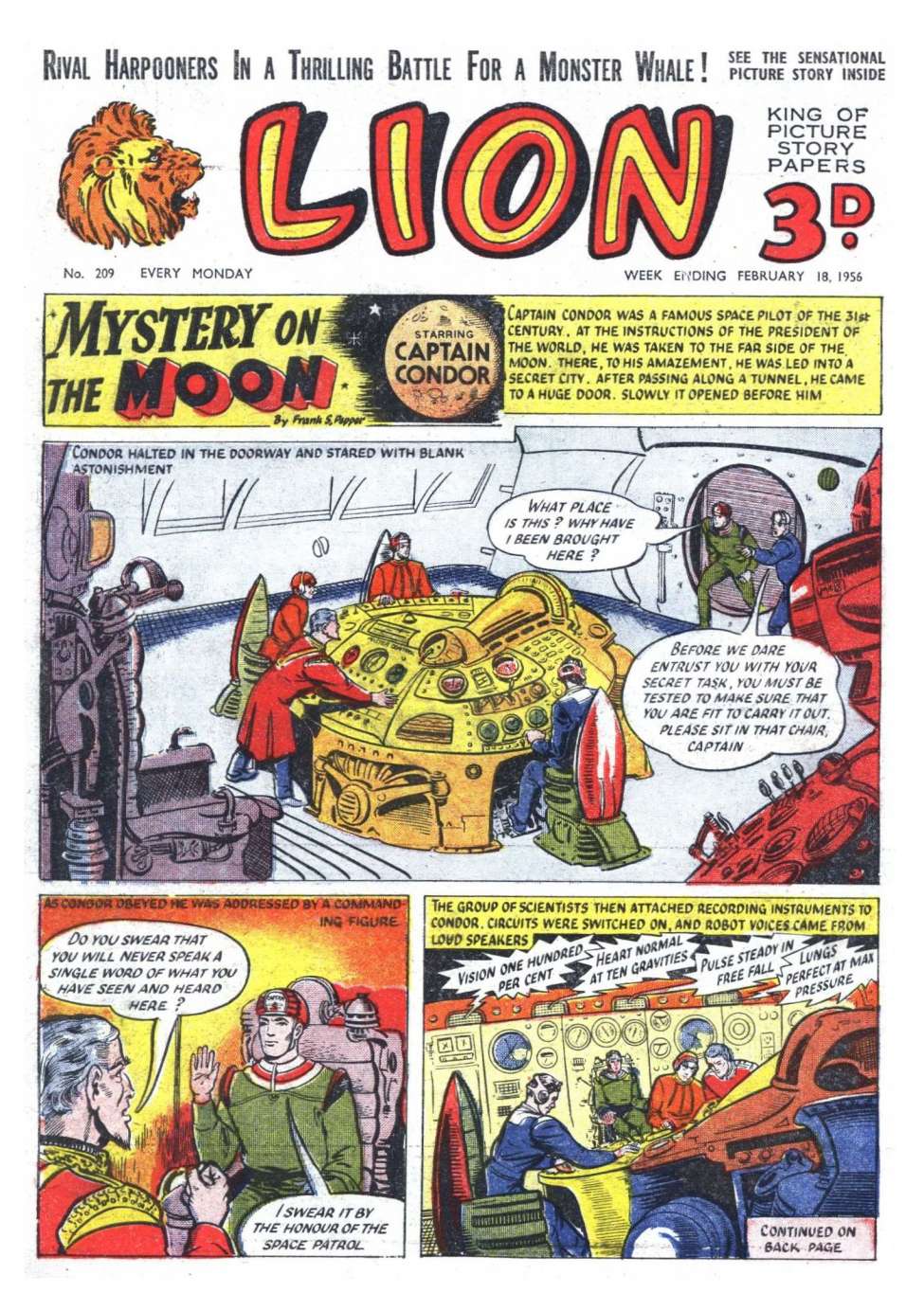 Comic Book Cover For Lion 209