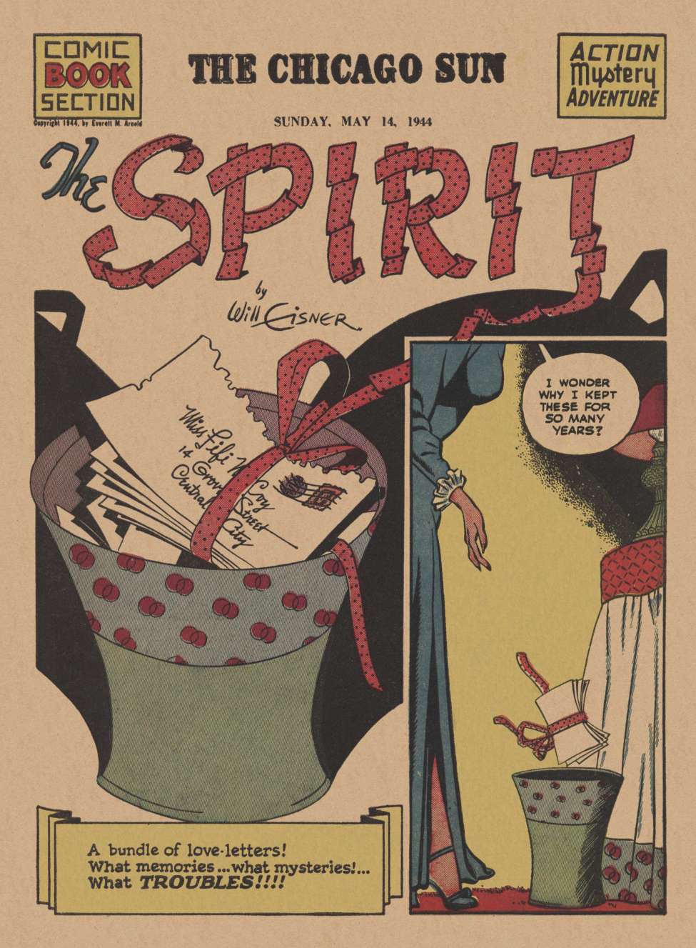 Comic Book Cover For The Spirit (1944-05-14) - Chicago Sun