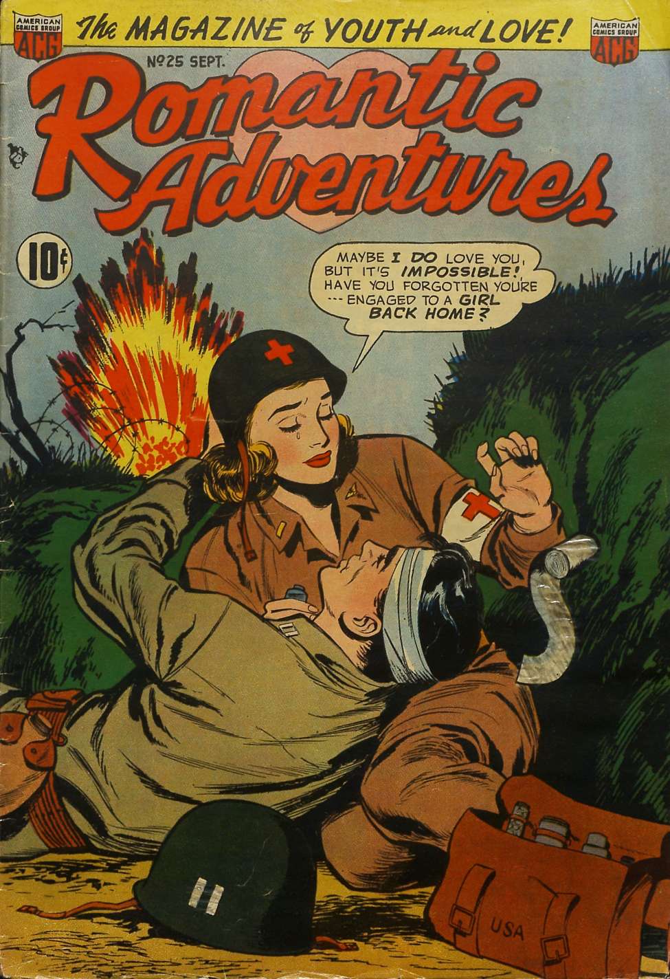 Comic Book Cover For Romantic Adventures 25