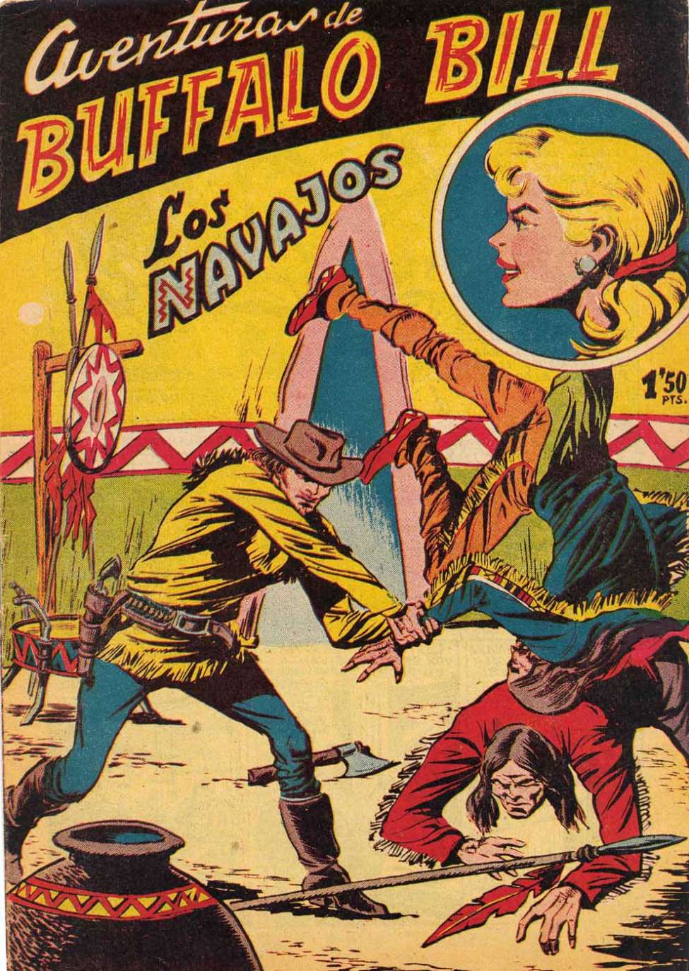 Comic Book Cover For Aventuras de Buffalo Bill 72 Los navajos