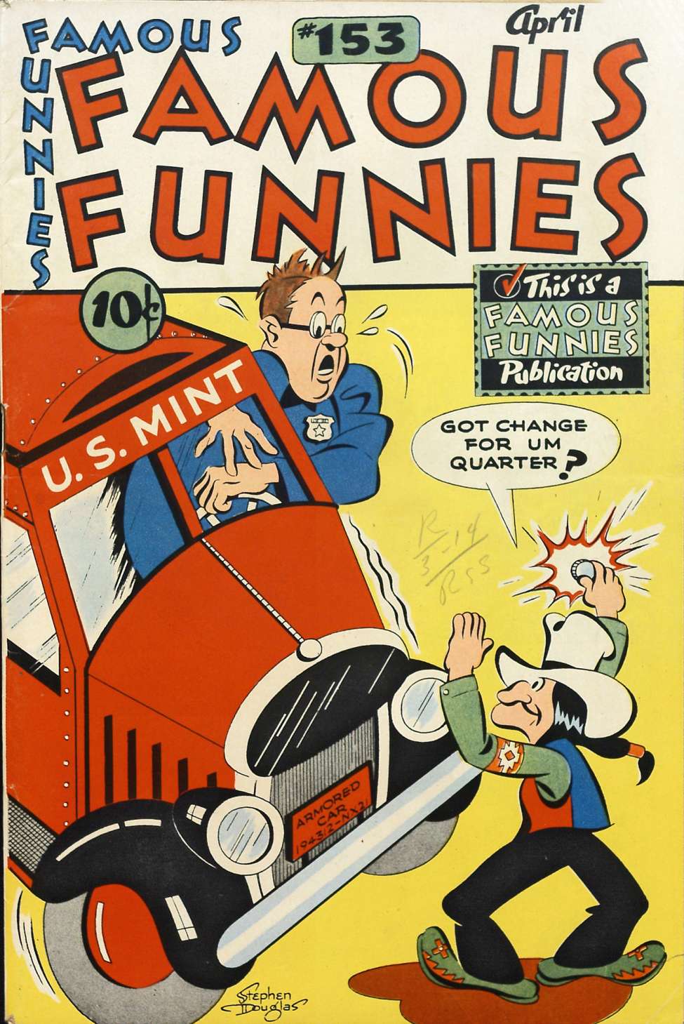 Book Cover For Famous Funnies 153