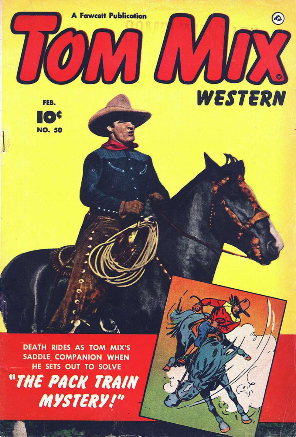 Comic Book Cover For Tom Mix Western 50