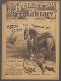 Large Thumbnail For Beadle's Half Dime Library 593 - Keen Clem, the Ranche Imp