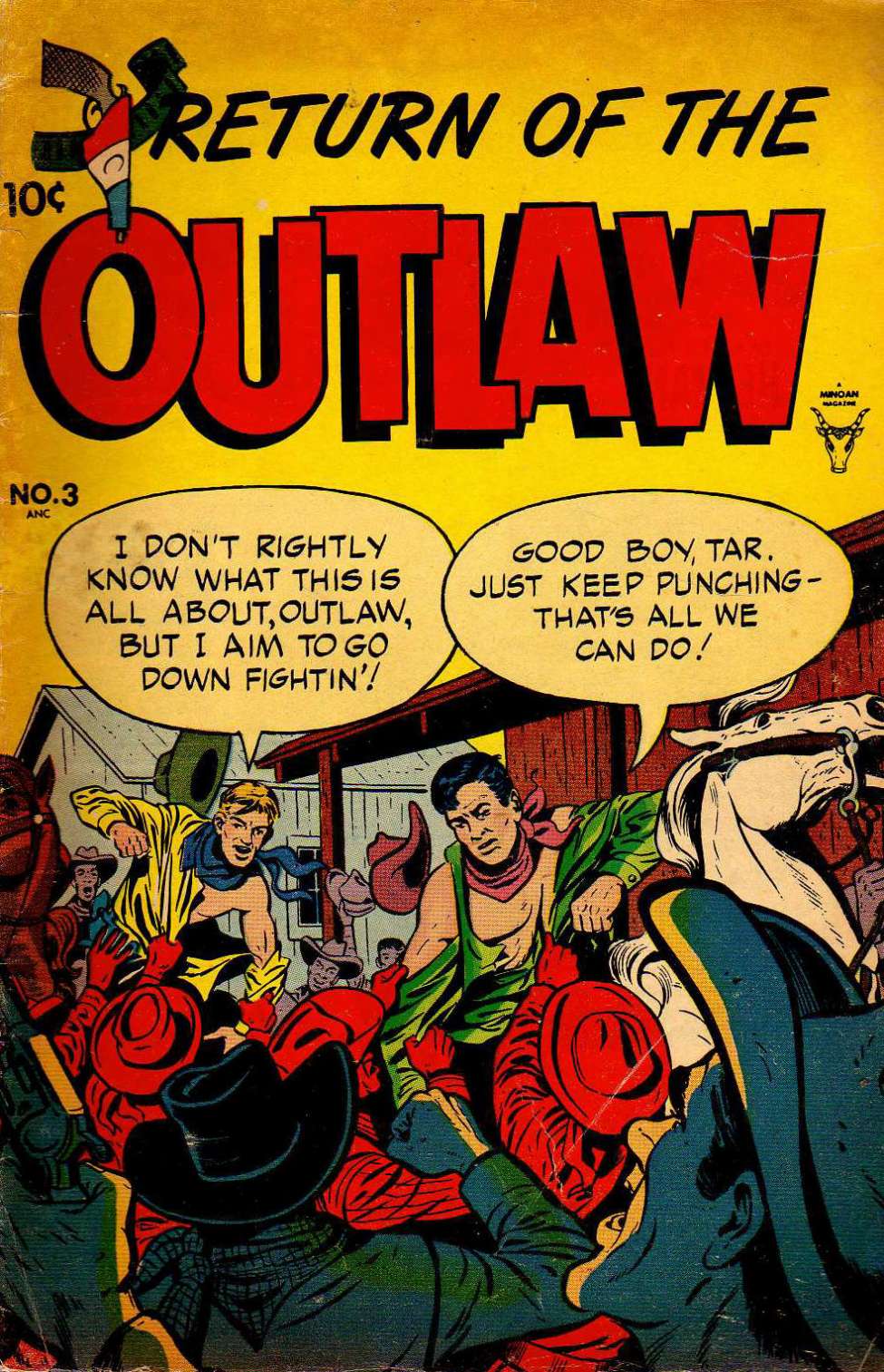 Comic Book Cover For Return of the Outlaw 3
