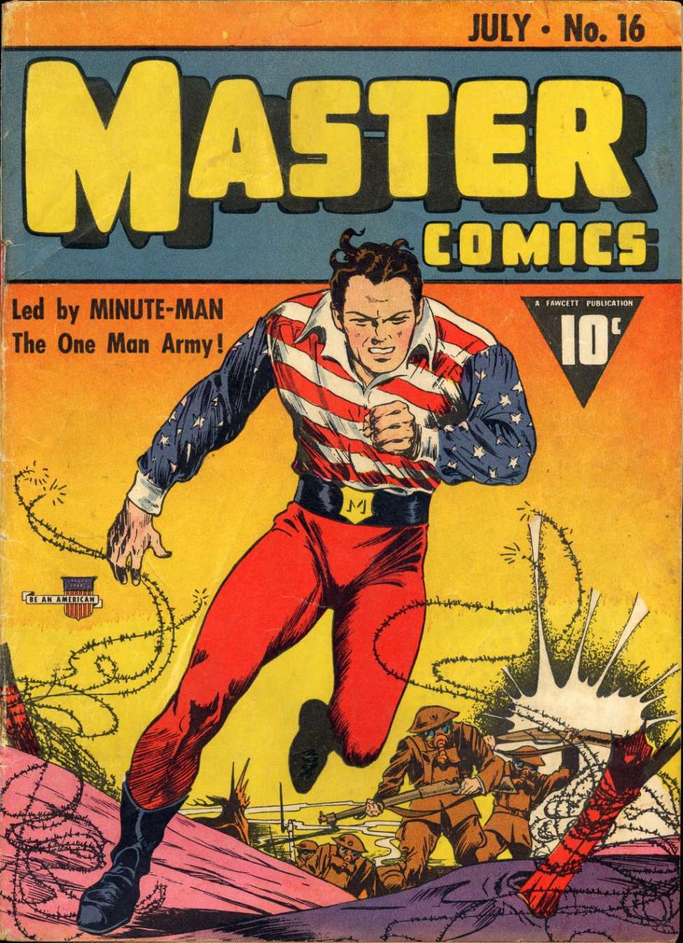 Comic Book Cover For Master Comics 16