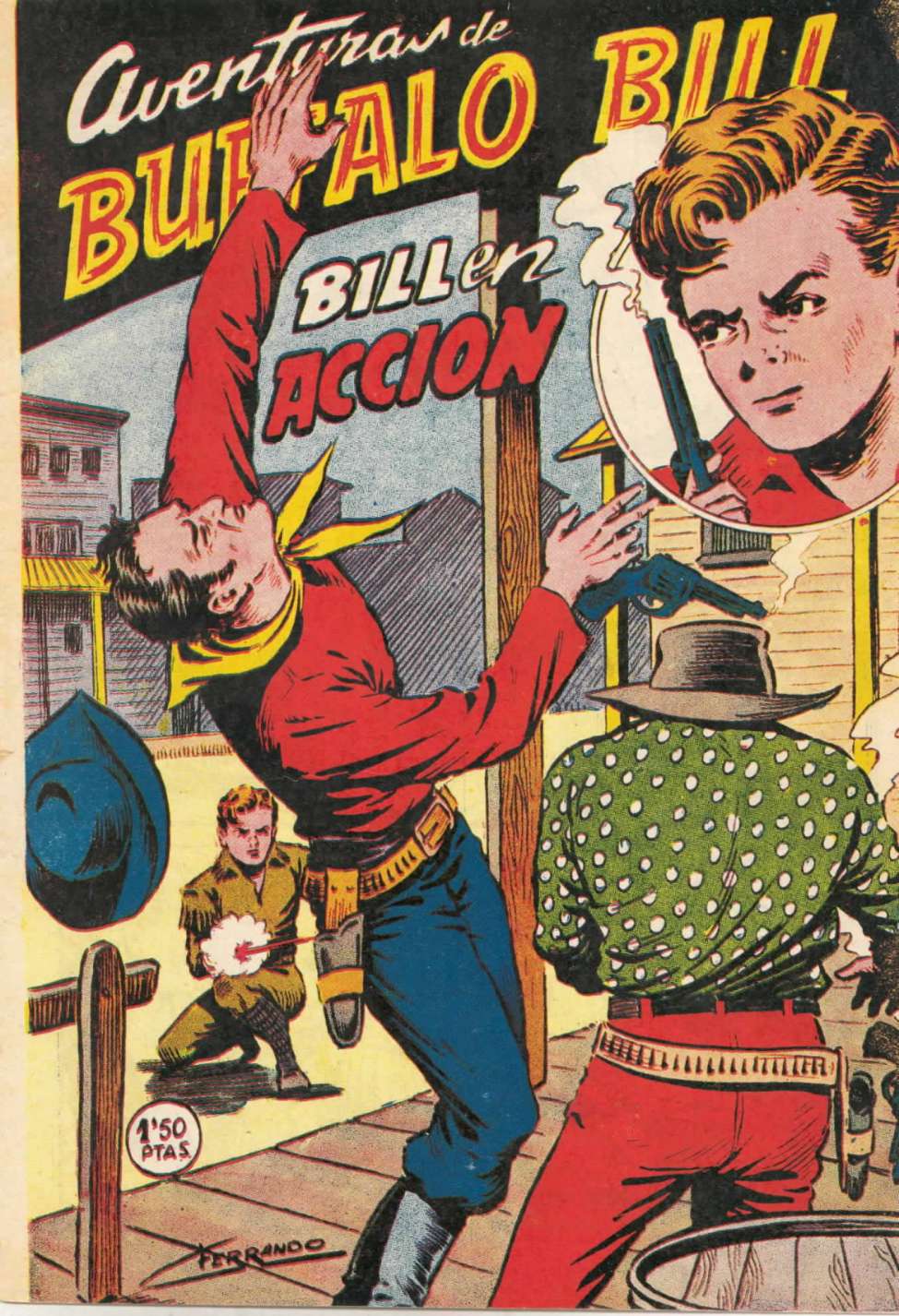 Comic Book Cover For Aventuras de Buffalo Bill 10 Bill en acción