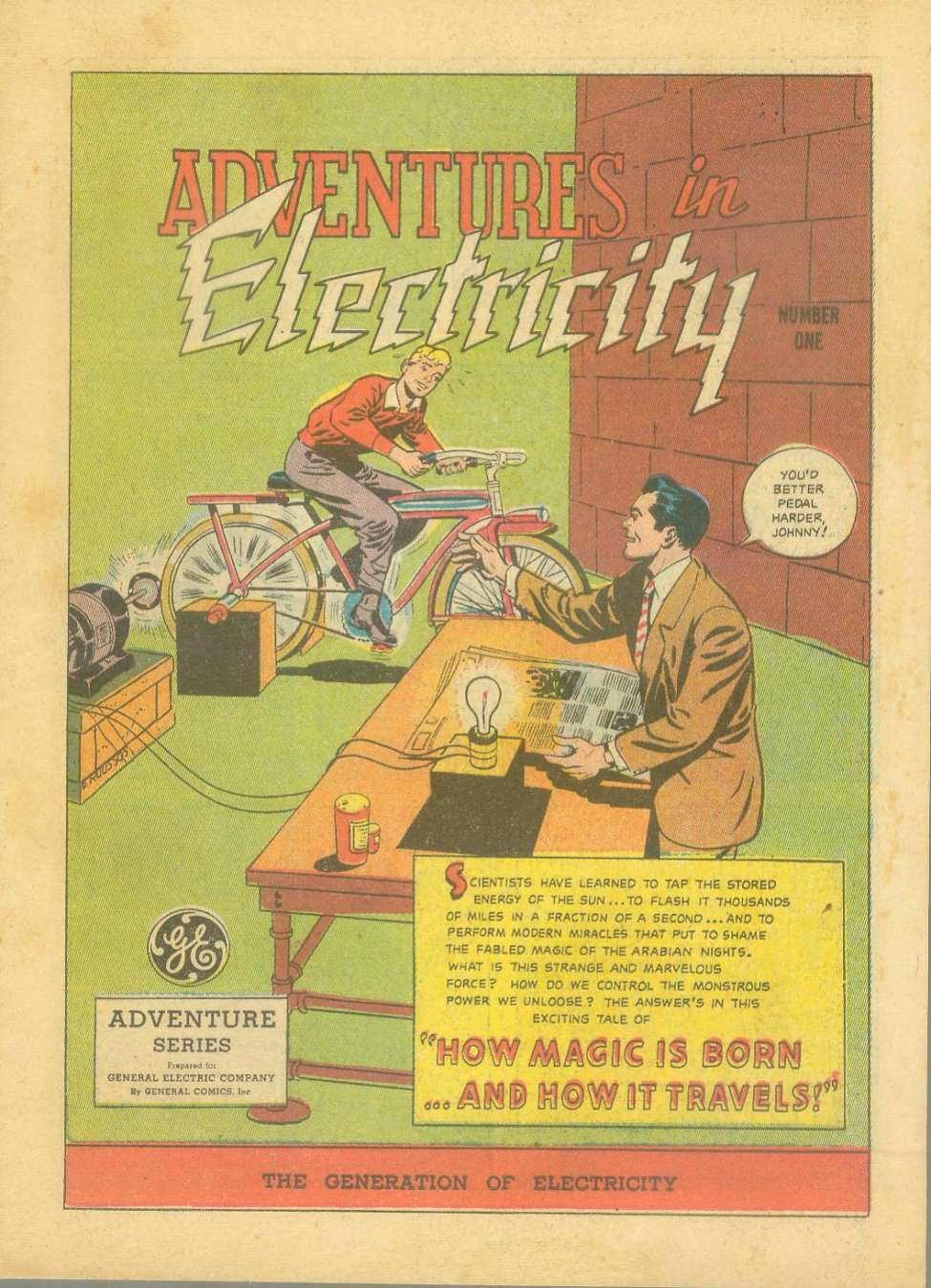 Book Cover For Adventures in Electricity 1 - Version 2