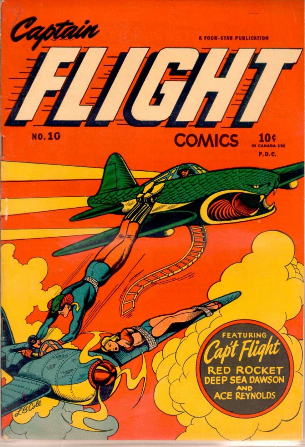 Book Cover For Captain Flight Comics 10