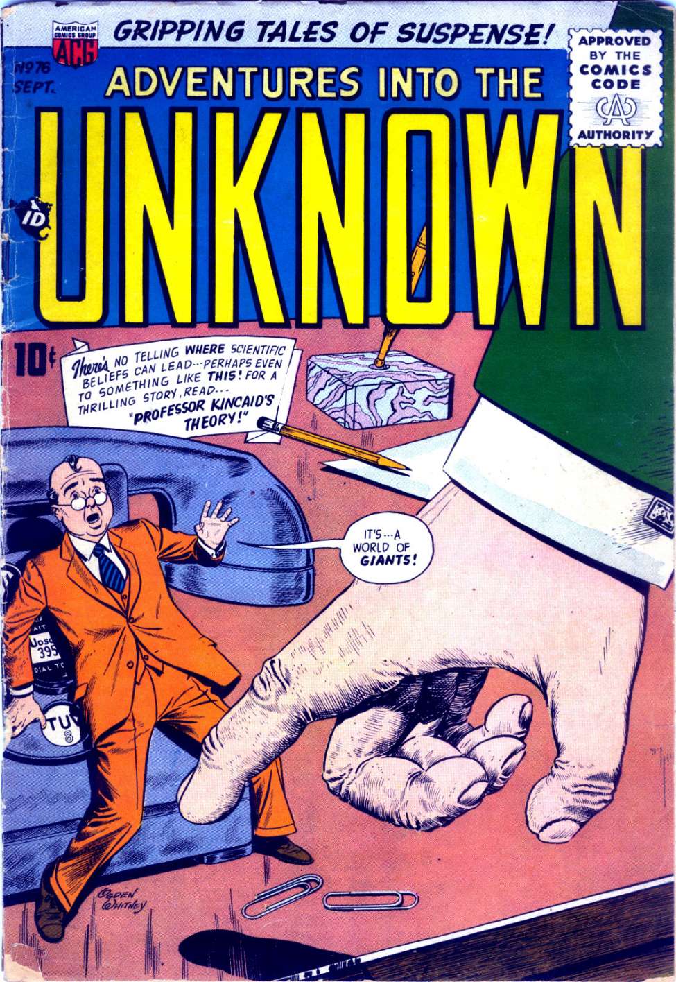 Comic Book Cover For Adventures into the Unknown 76