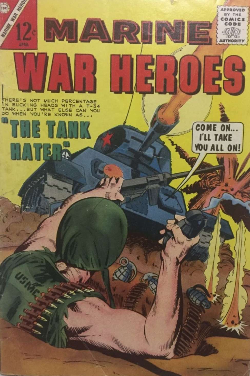 Comic Book Cover For Marine War Heroes 7