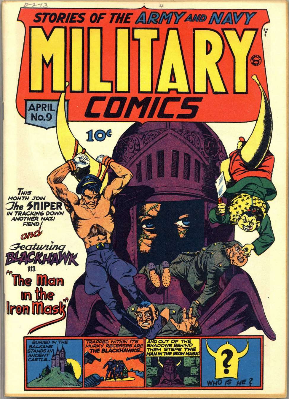 Book Cover For Military Comics 9 - Version 1