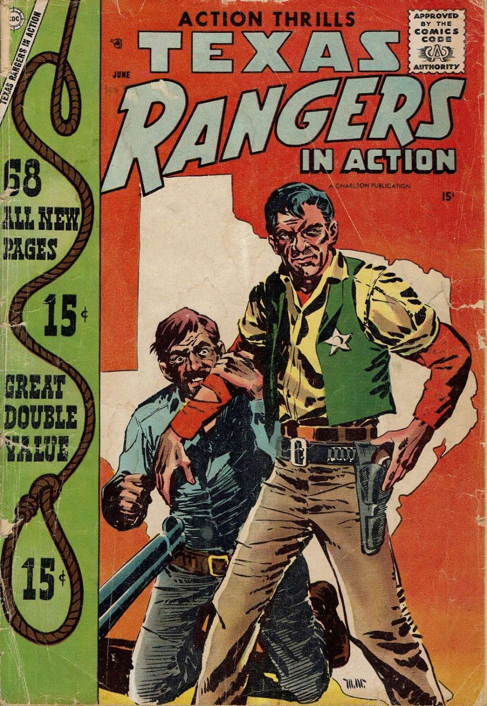Comic Book Cover For Texas Rangers in Action 12
