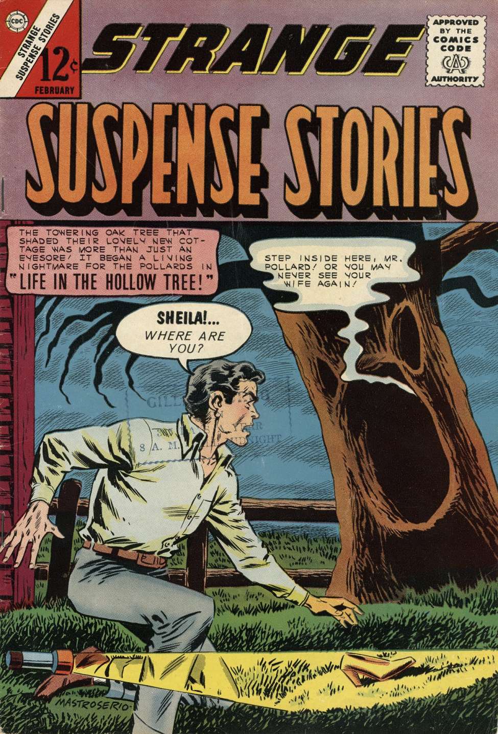 Comic Book Cover For Strange Suspense Stories 63