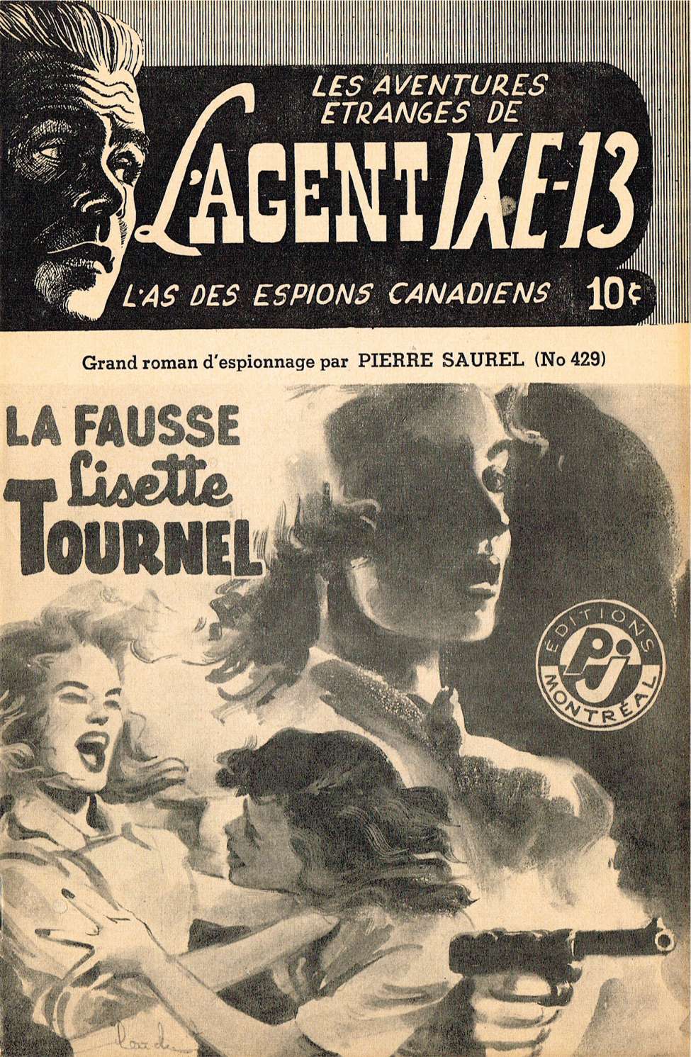 Book Cover For L'Agent IXE-13 v2 429 - La lausse Lisette Tournel