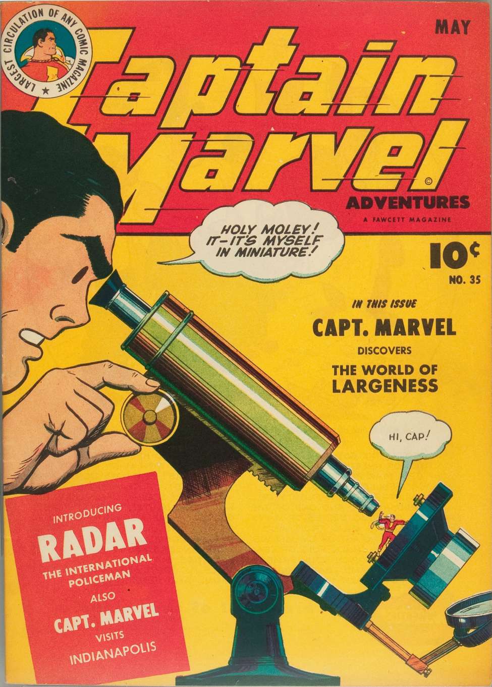 Comic Book Cover For Captain Marvel Adventures 35 (paper/4fiche)