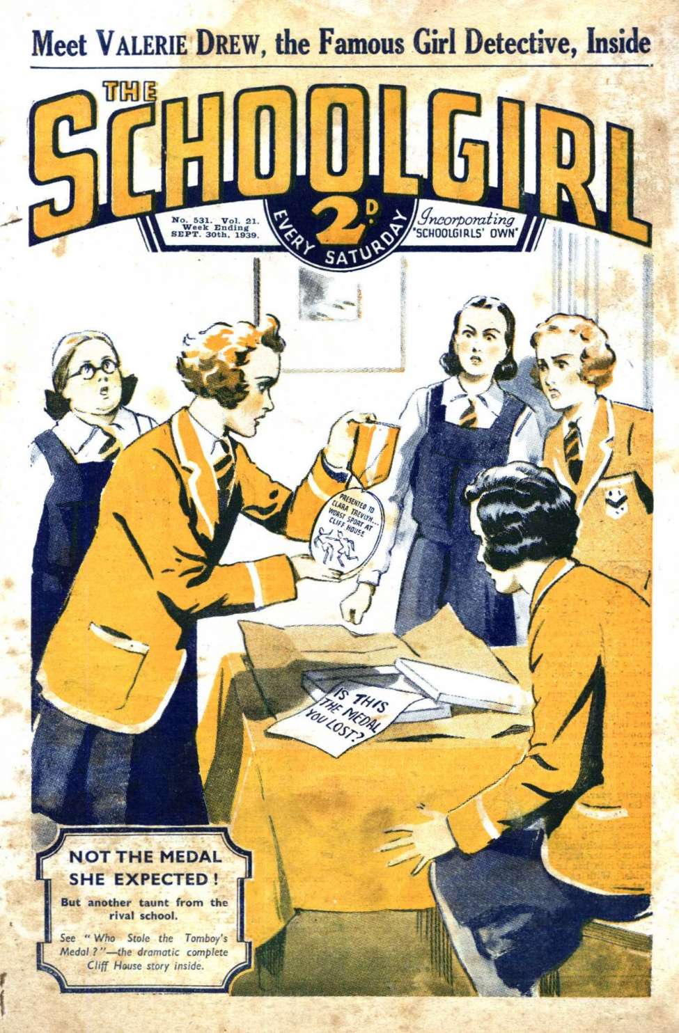 Comic Book Cover For The Schoolgirl 531