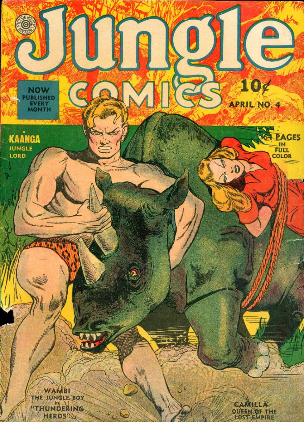 Comic Book Cover For Jungle Comics 4 - Version 1