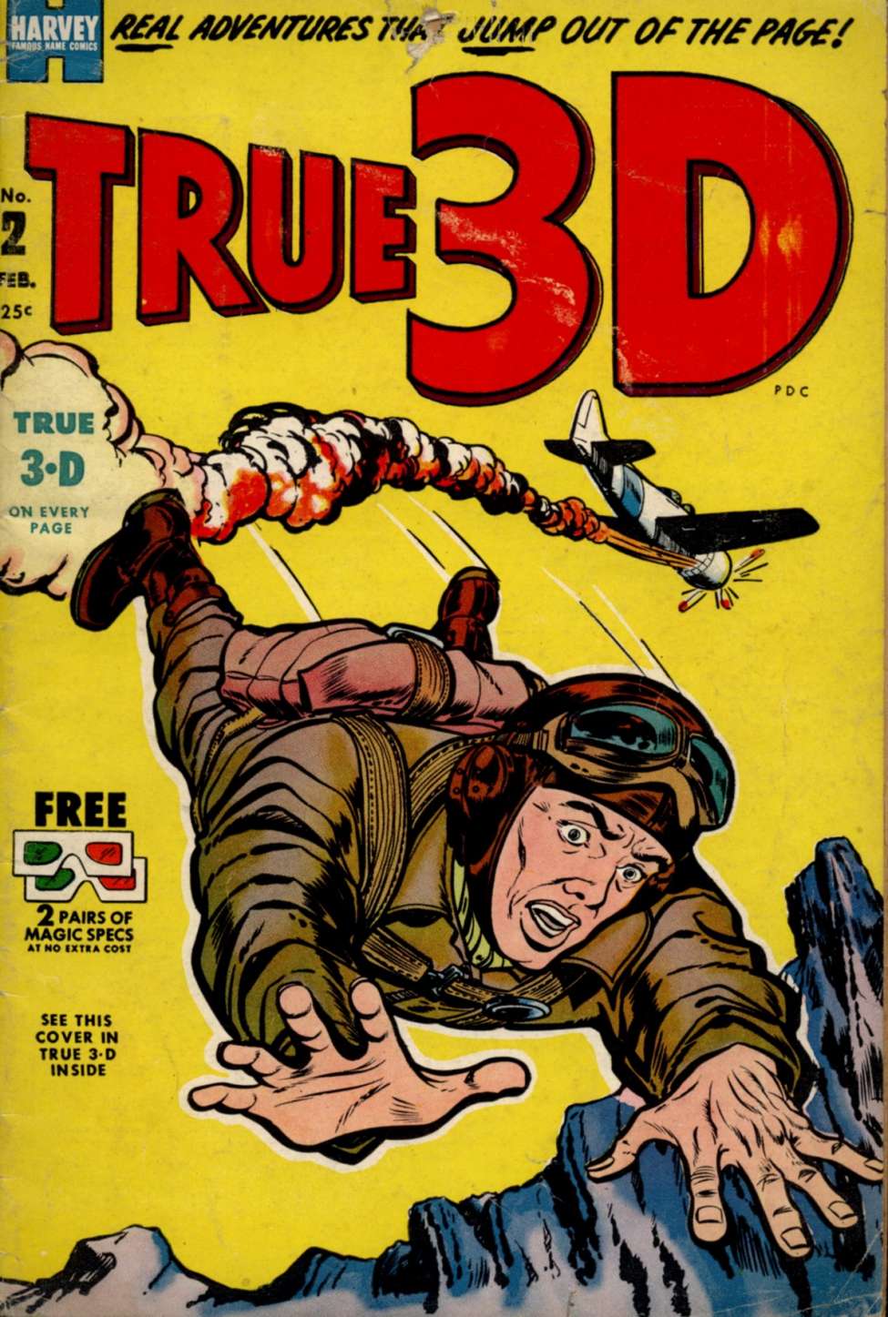 Comic Book Cover For True 3-D 2