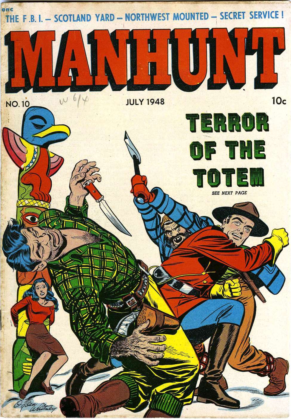 Comic Book Cover For Manhunt 10