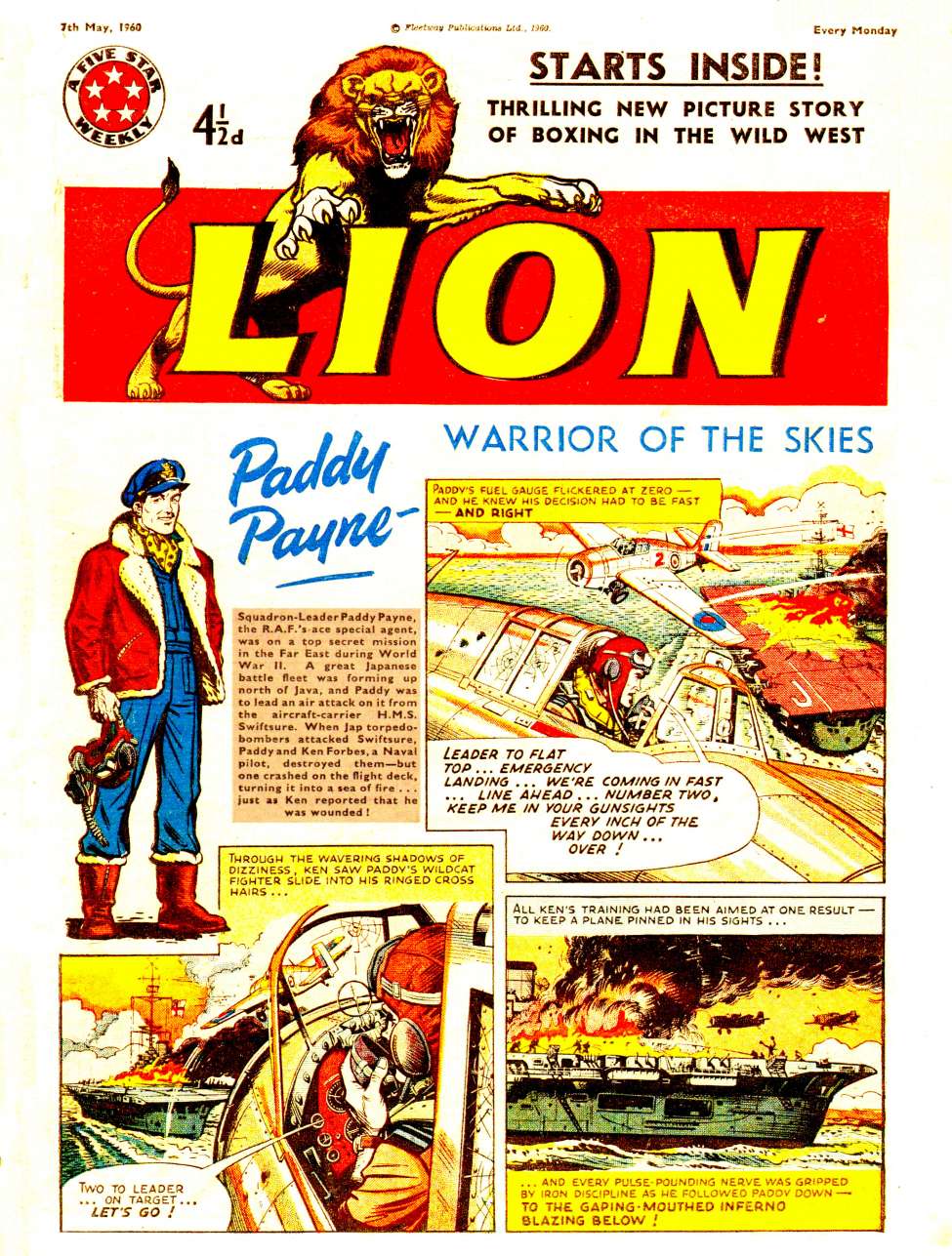 Comic Book Cover For Lion 422