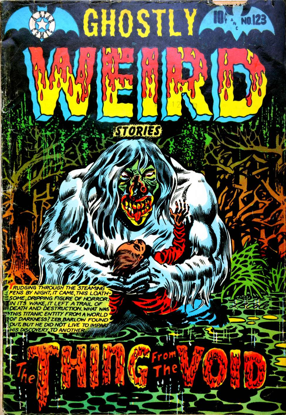 Comic Book Cover For Ghostly Weird Stories 123