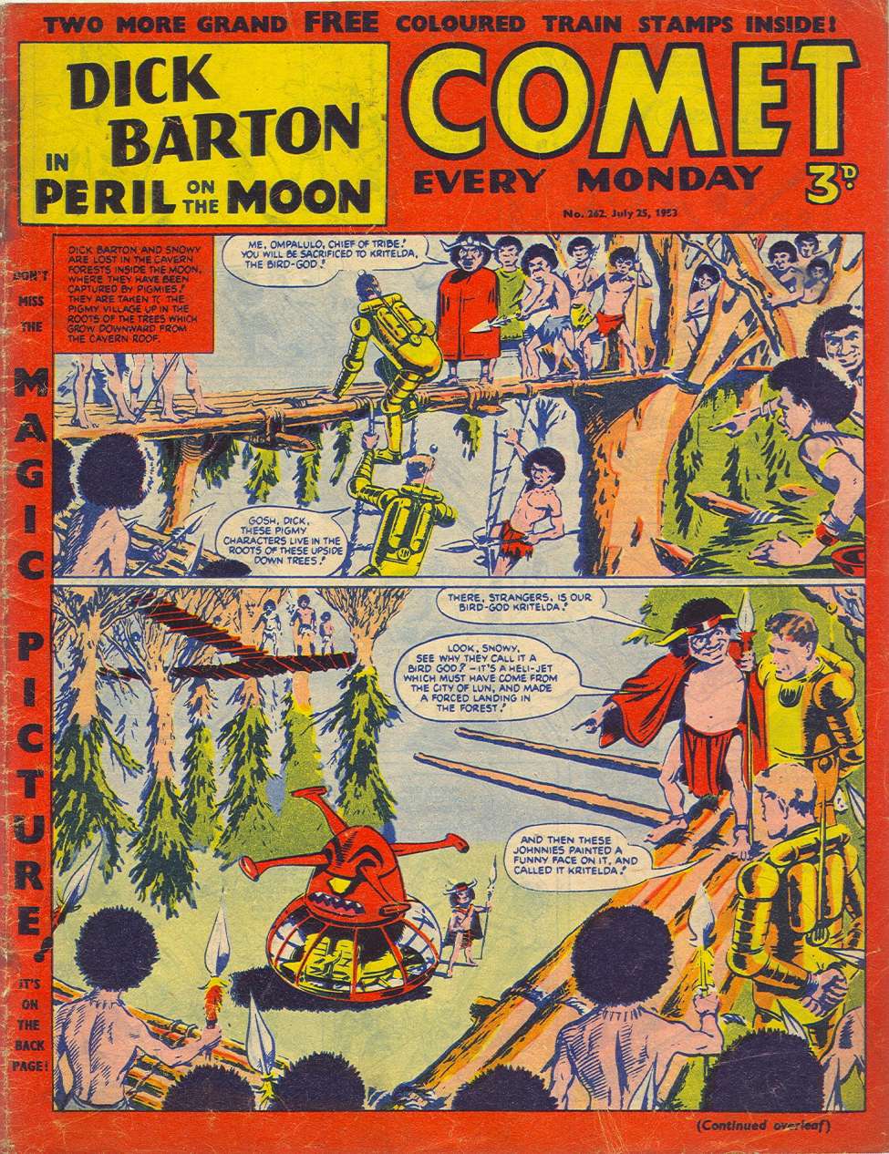 Comic Book Cover For The Comet 262