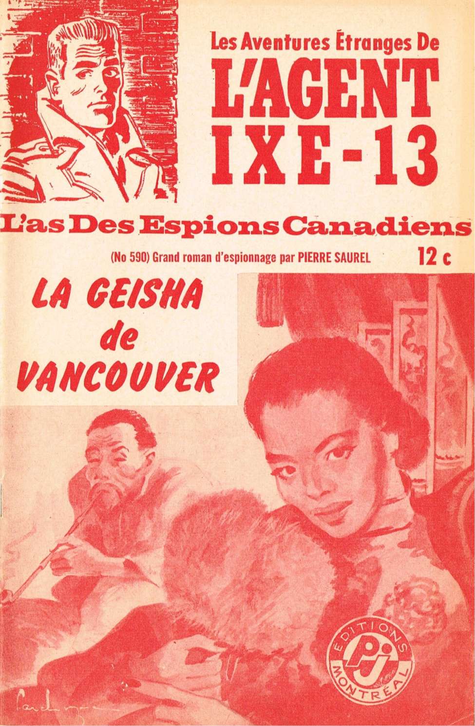 Book Cover For L'Agent IXE-13 v2 590 - La geisha de Vancouver