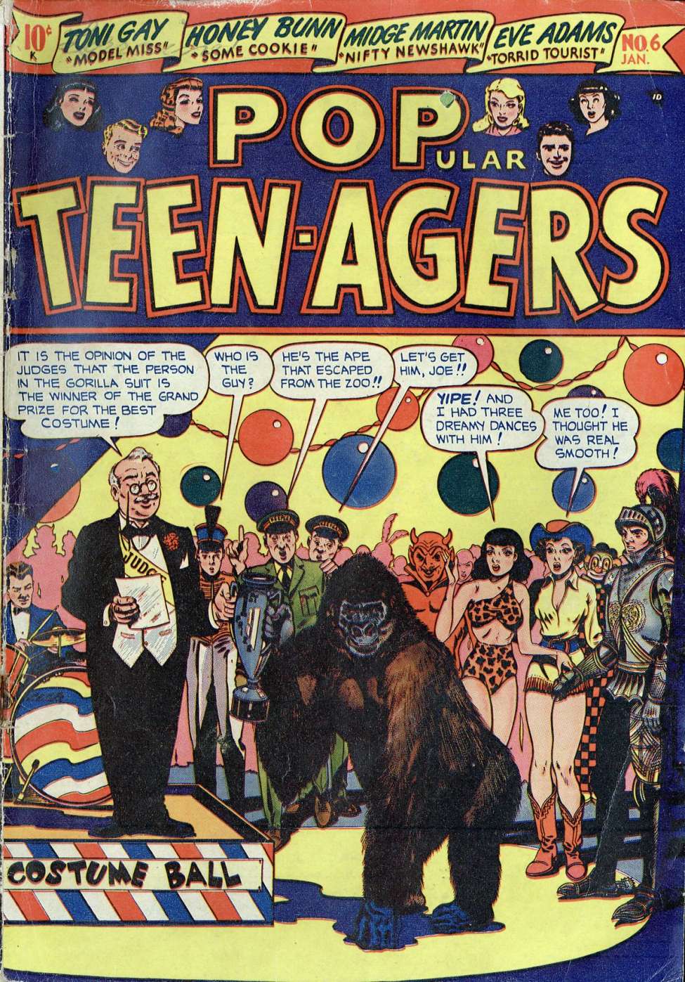 Comic Book Cover For Popular Teen-Agers 6