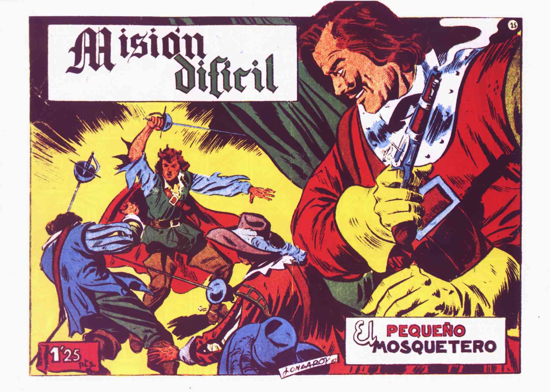 Comic Book Cover For El Pequeño Mosquetero 15 - Mision Dificil