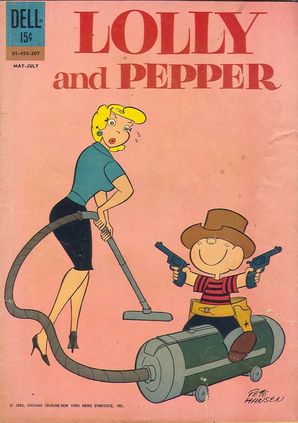Comic Book Cover For Lolly And Pepper
