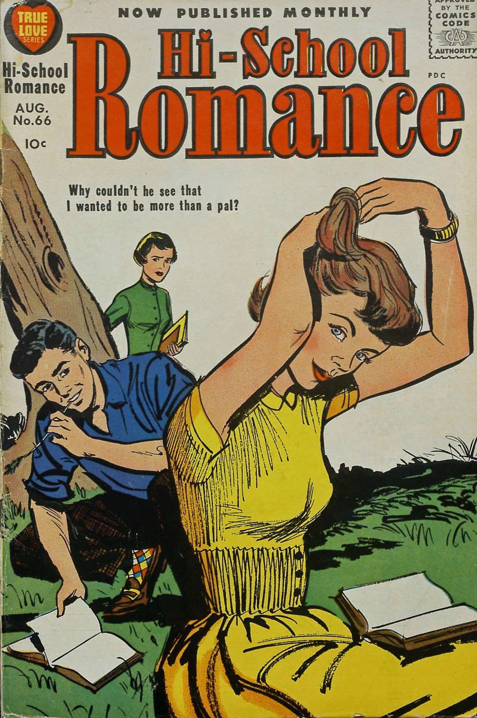 Comic Book Cover For Hi-School Romance 66