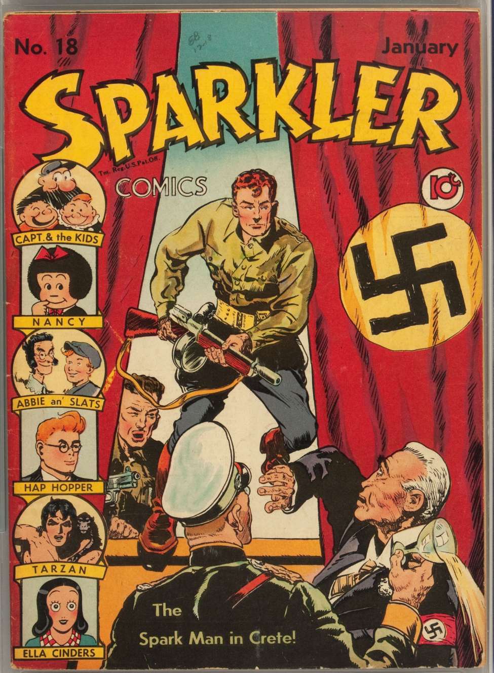 Comic Book Cover For Sparkler Comics 18
