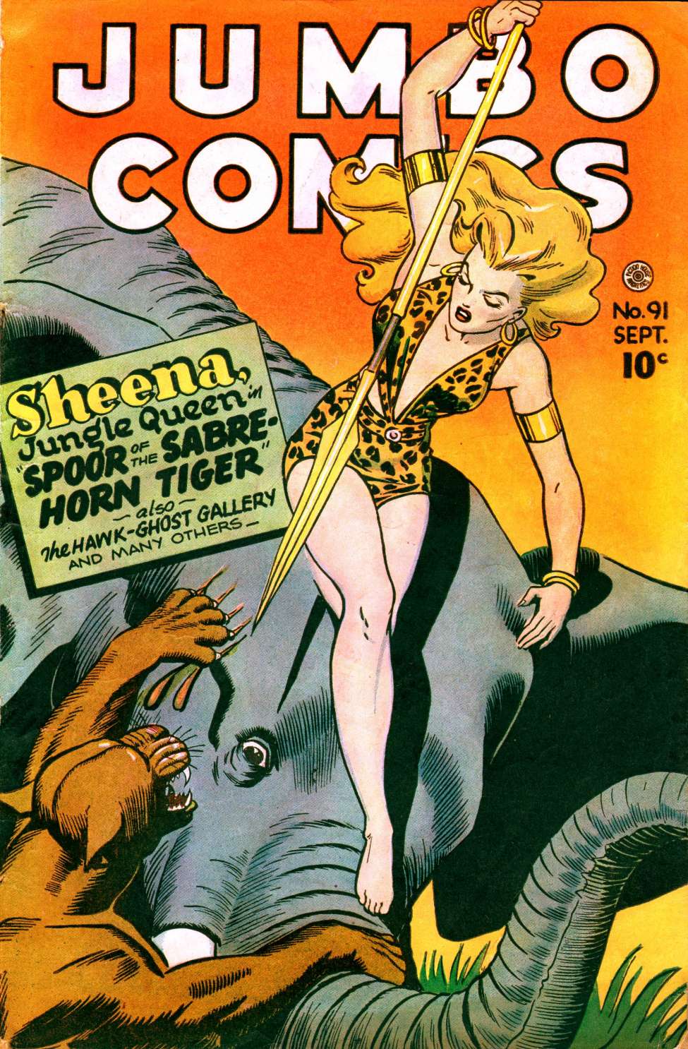 Comic Book Cover For Jumbo Comics 91