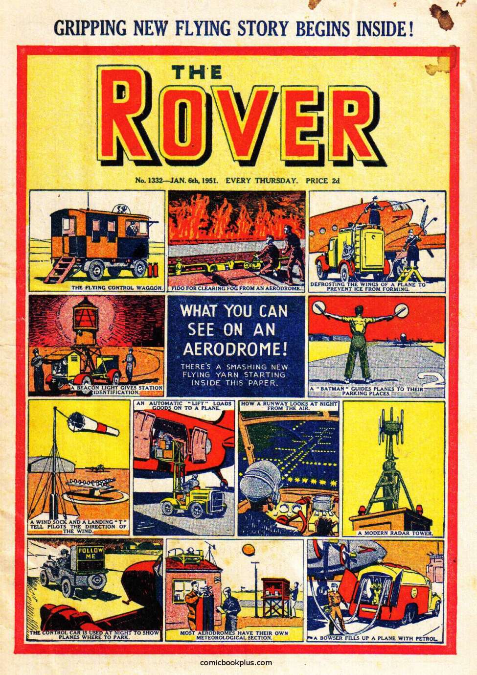 Comic Book Cover For The Rover 1332