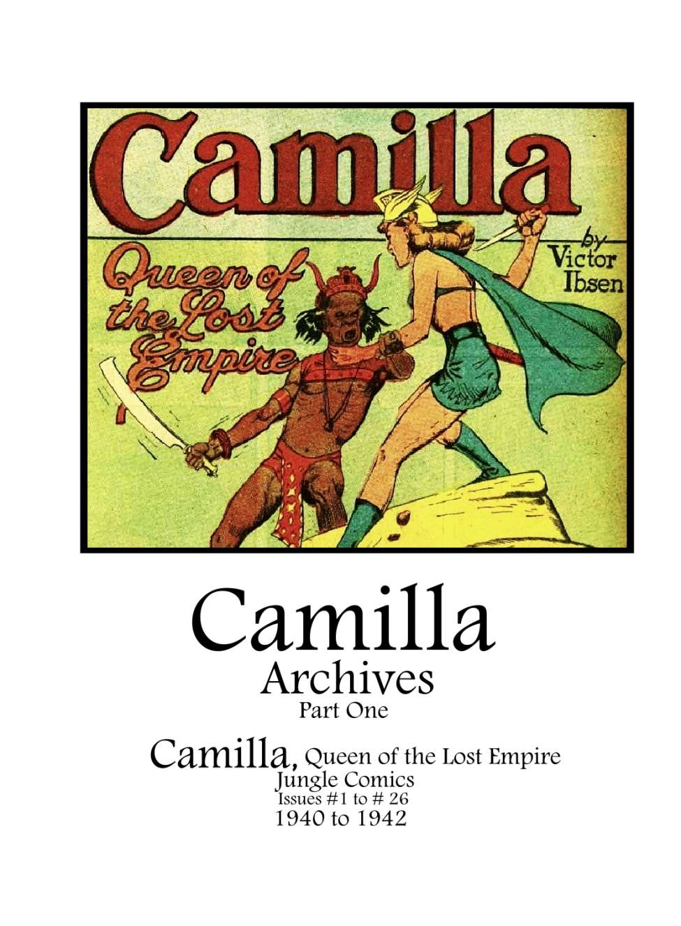 Book Cover For Camilla Archives Part 1 (1940-1942)