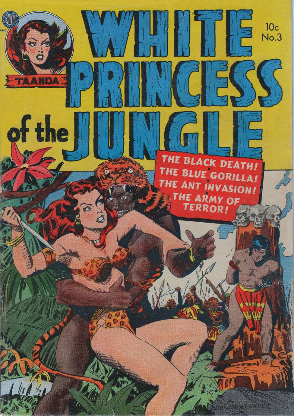 Comic Book Cover For White Princess of the Jungle 3 - Version 2