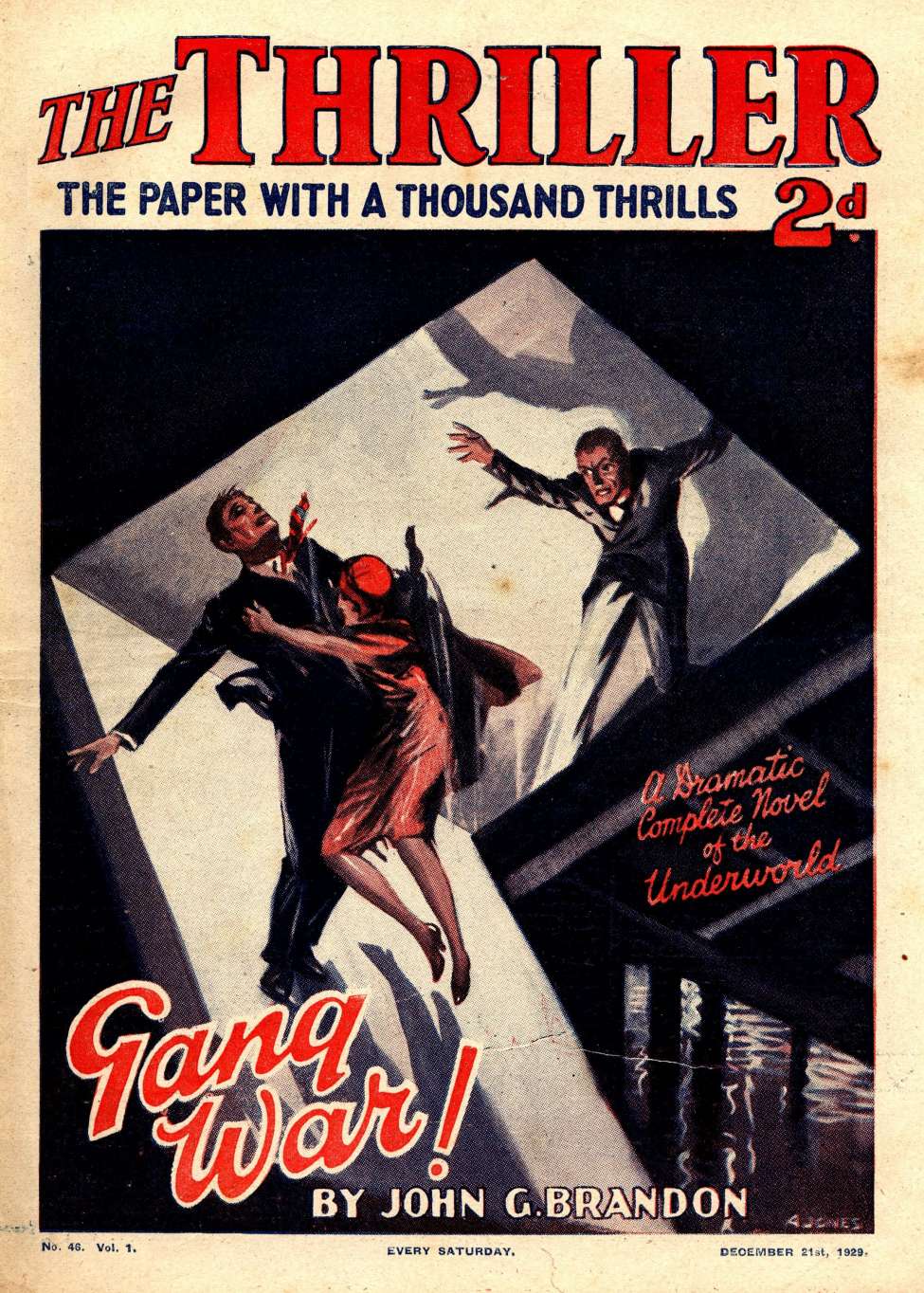 Comic Book Cover For The Thriller 46