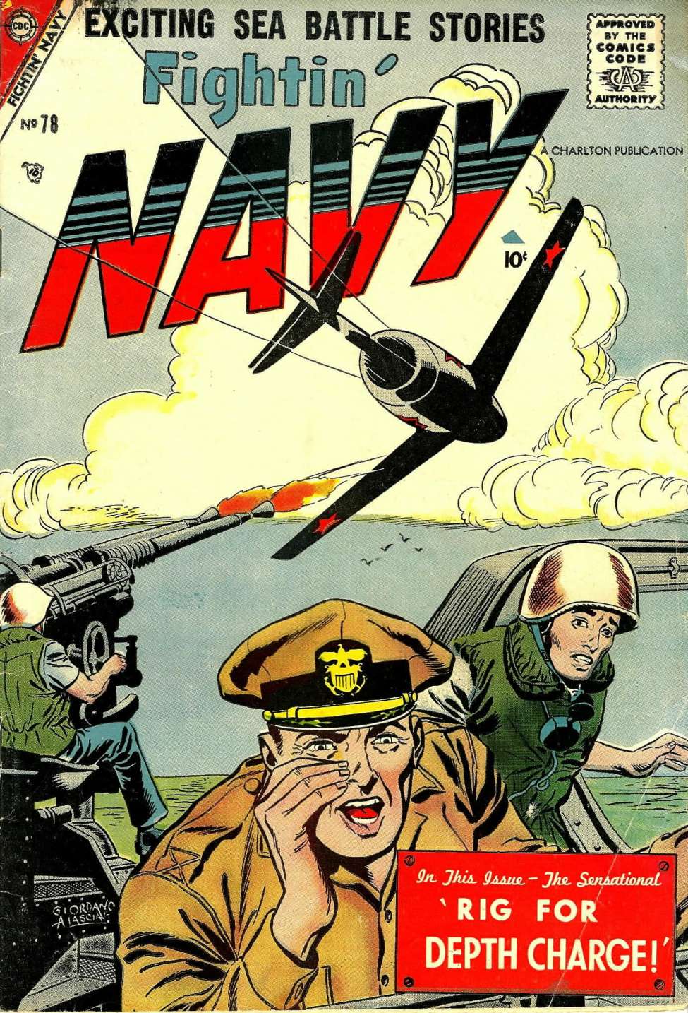 Comic Book Cover For Fightin' Navy 78 - Version 1