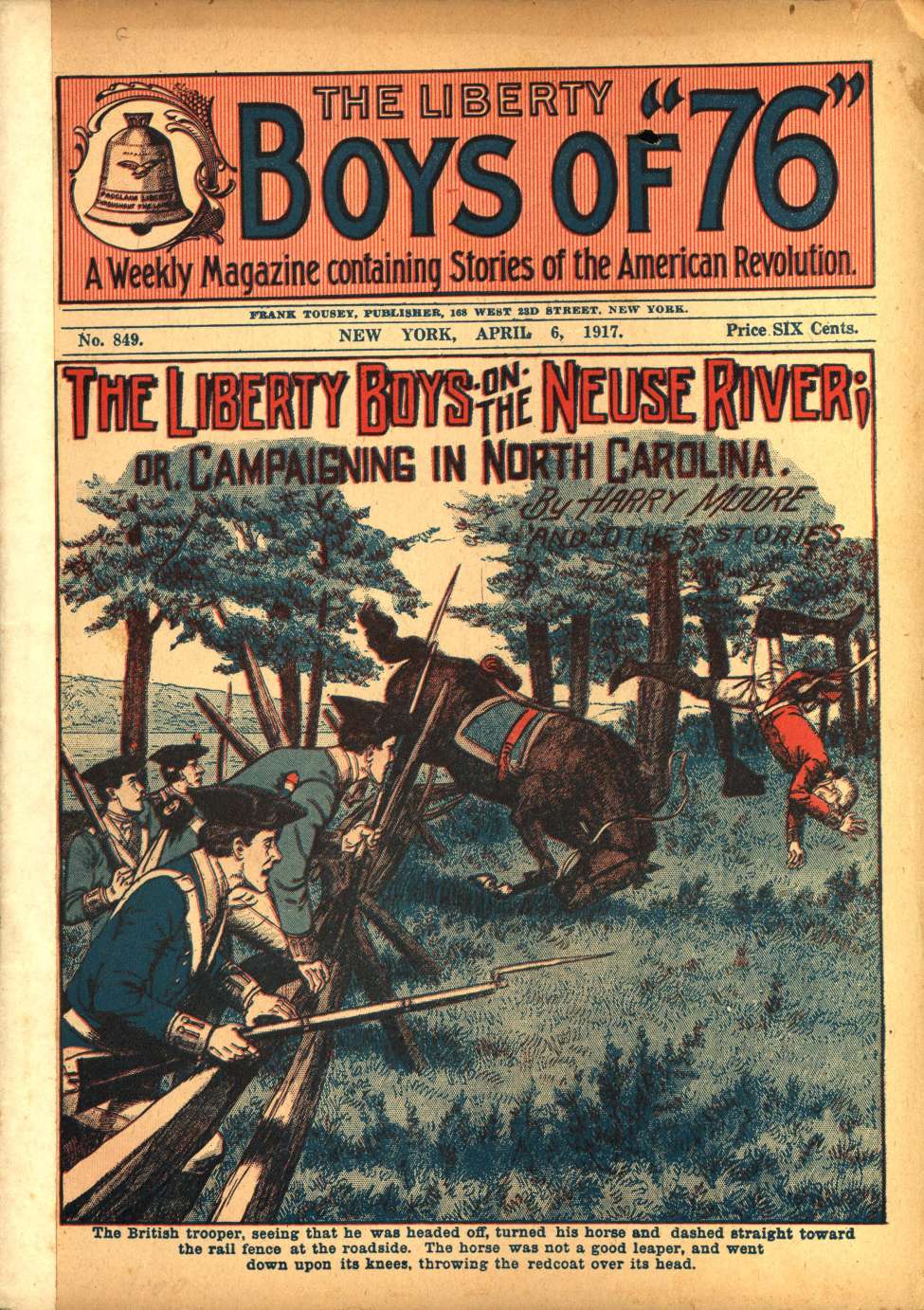 Book Cover For The Liberty Boys of 76 849 - The Liberty Boys on the Neuse River