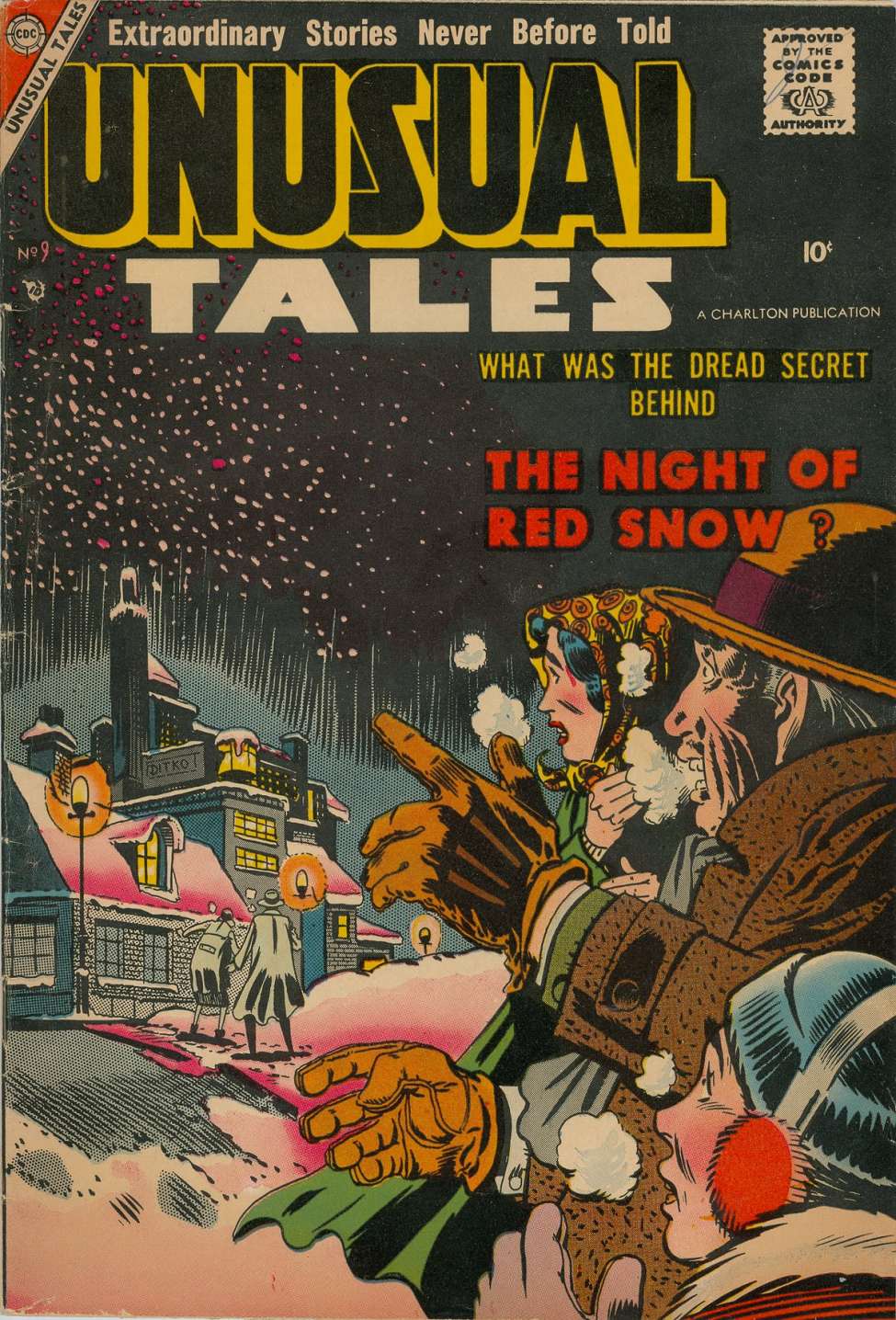 Comic Book Cover For Unusual Tales 9