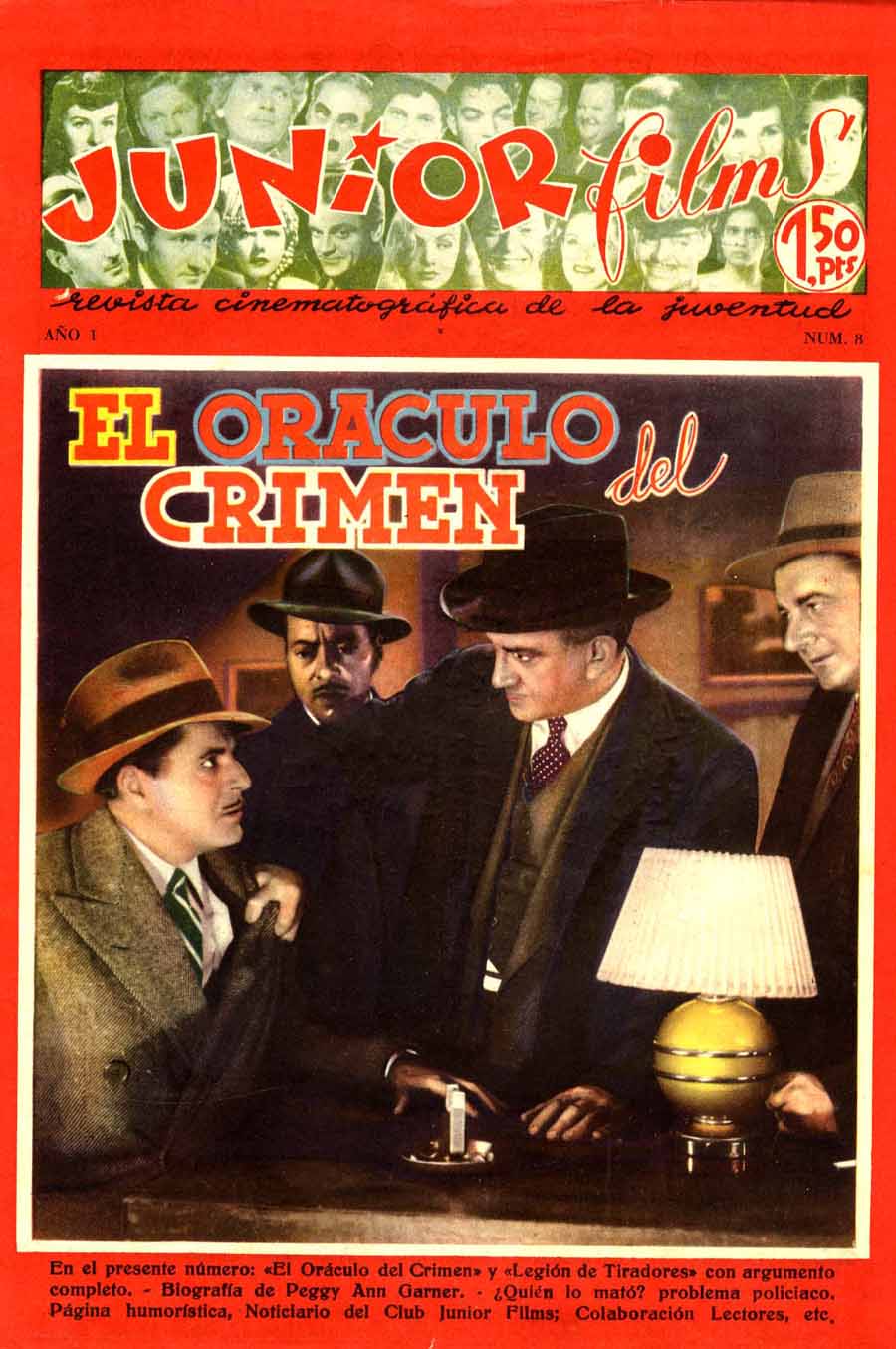 Comic Book Cover For Junior Films 8 El Oráculo del Crimen