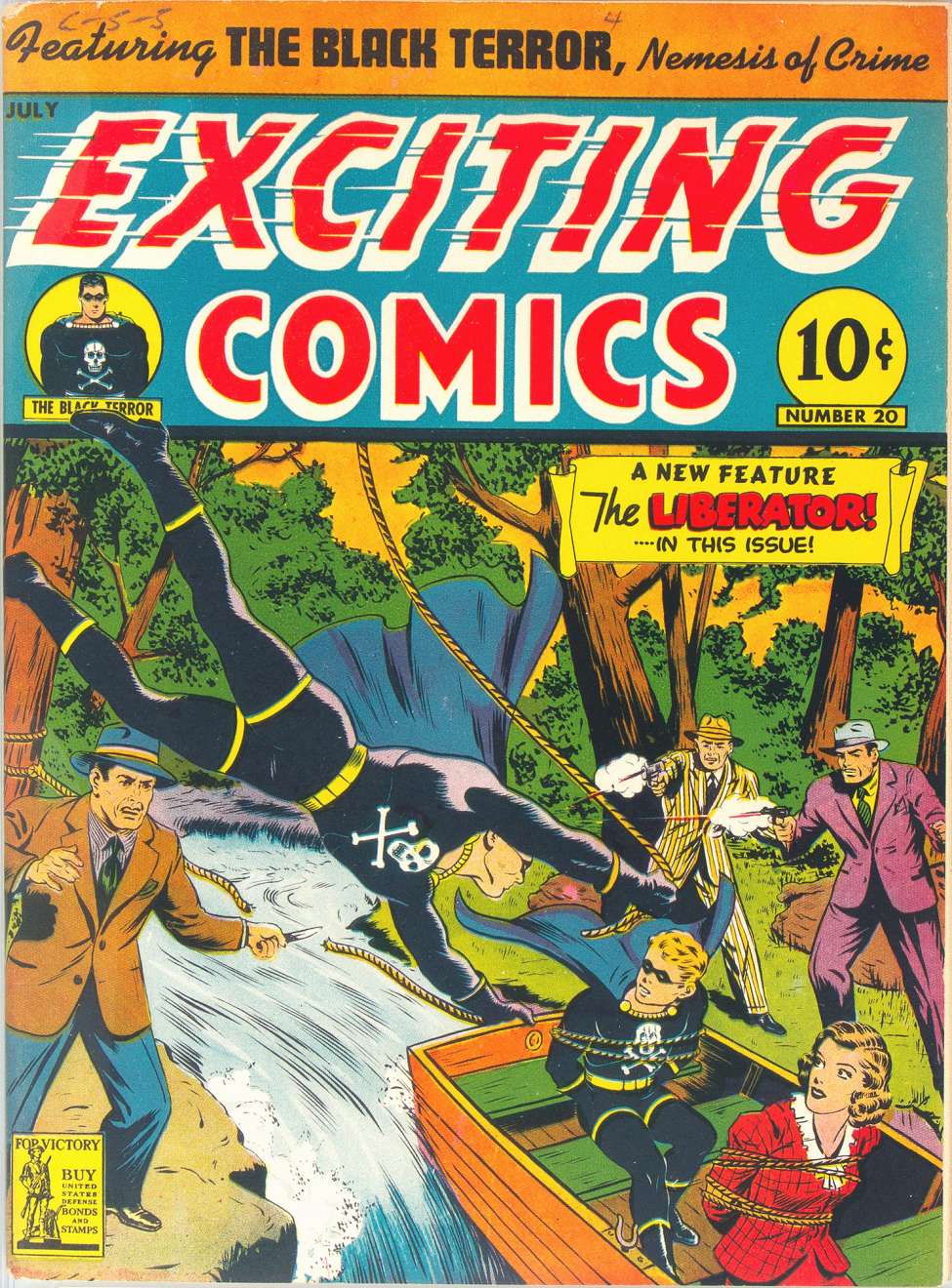 Comic Book Cover For Exciting Comics 20 - Version 2