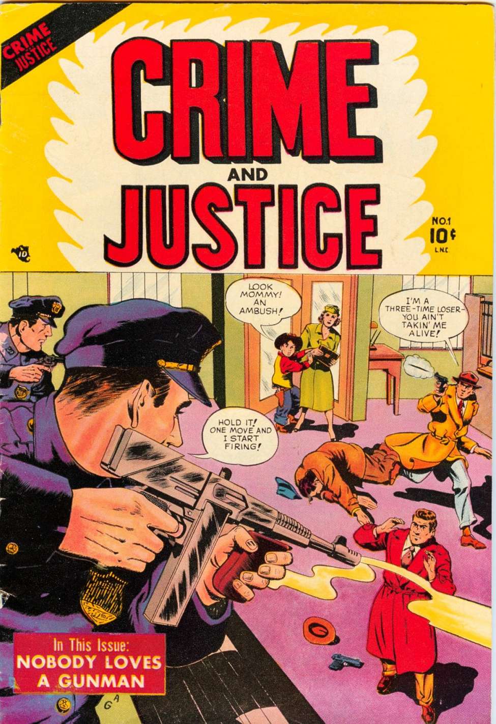 Comic Book Cover For Crime And Justice 1