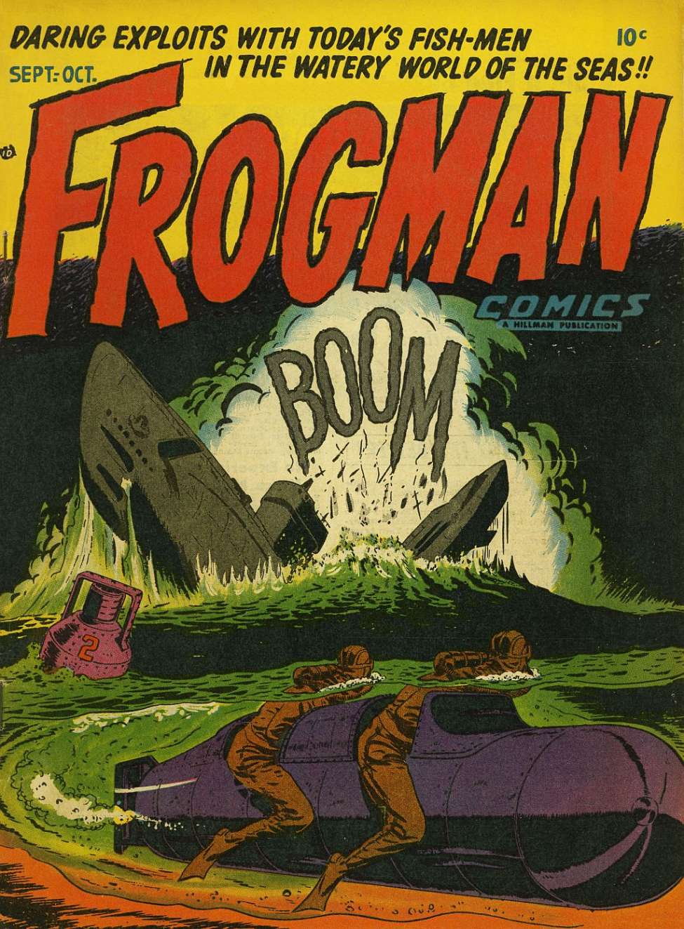 Comic Book Cover For Frogman Comics 4