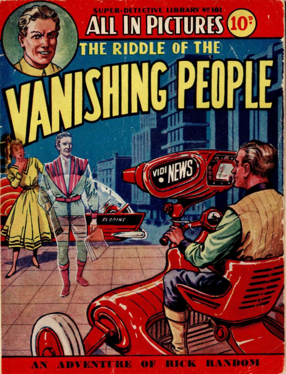 Comic Book Cover For Super Detective Library 101 - The Riddle of the Vanishing People