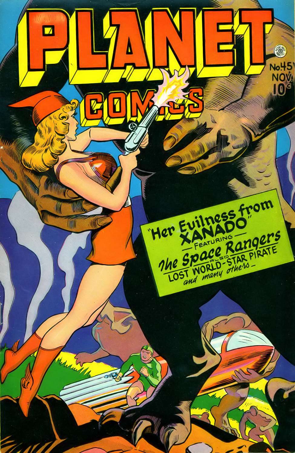 Comic Book Cover For Planet Comics 45 - Version 1