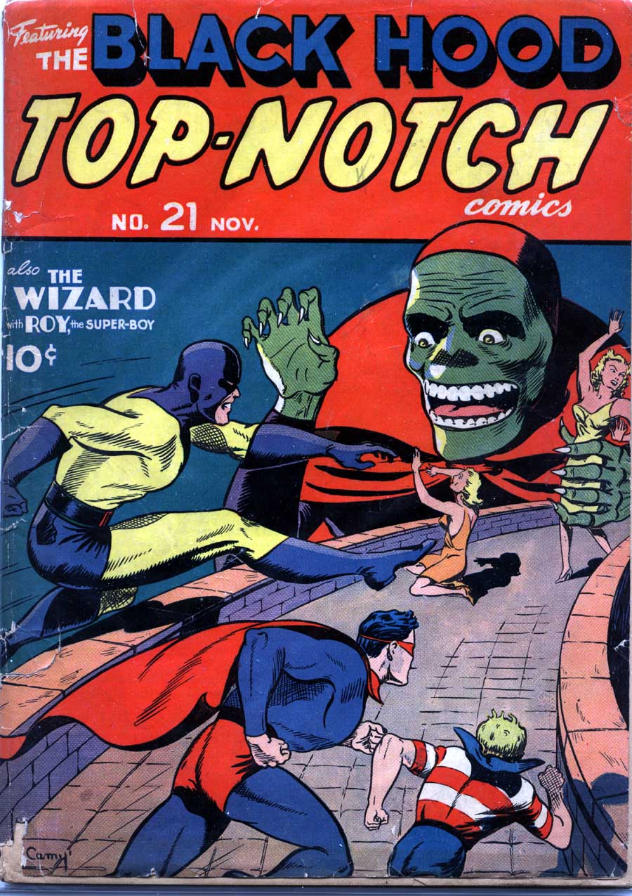 Comic Book Cover For Top Notch Comics 21