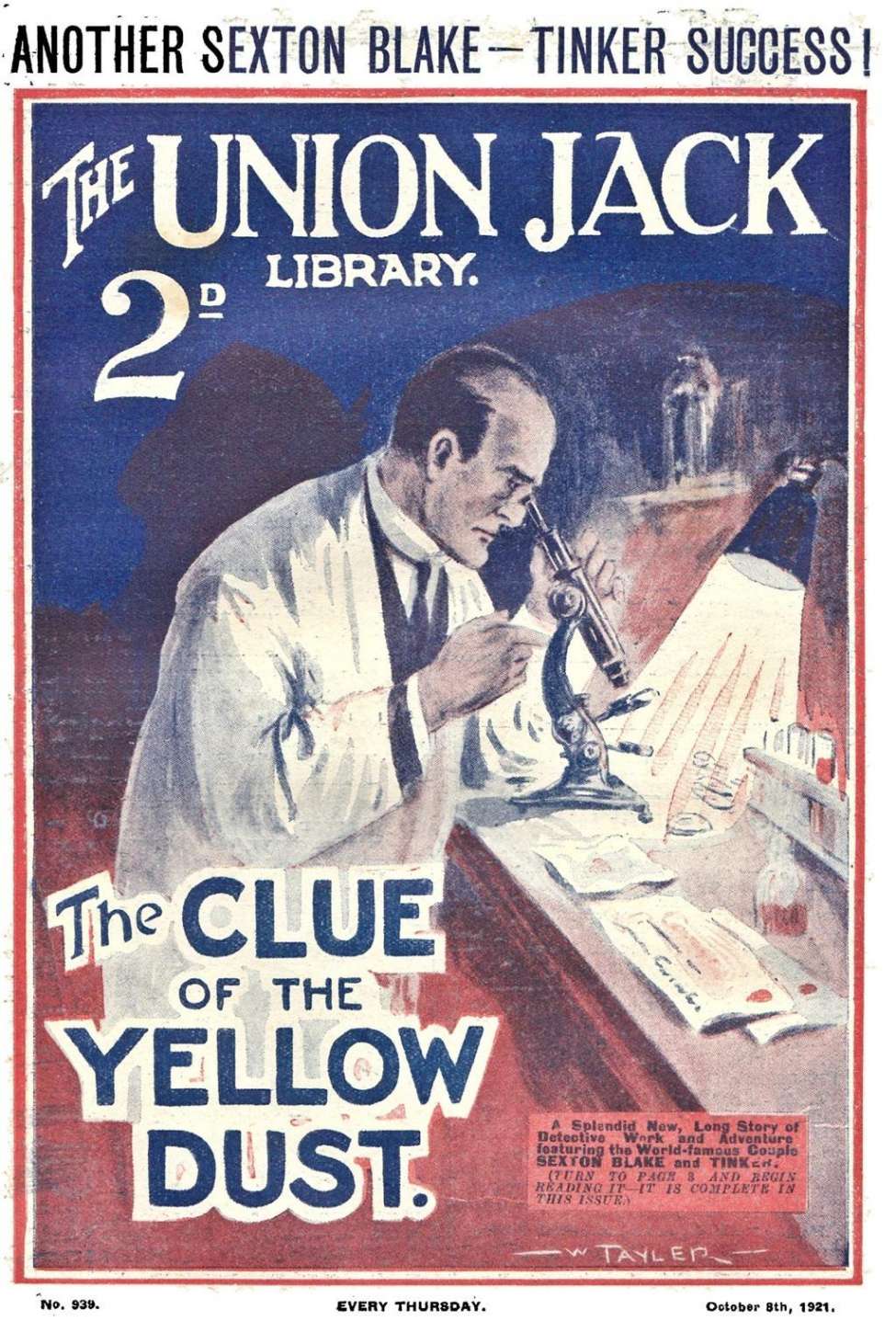 Comic Book Cover For Union Jack 939 - The Clue of the Yellow Dust