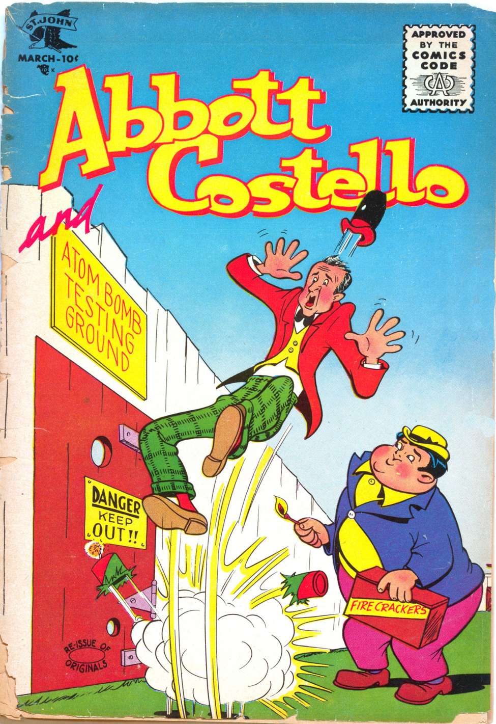 Comic Book Cover For Abbott and Costello Comics 37